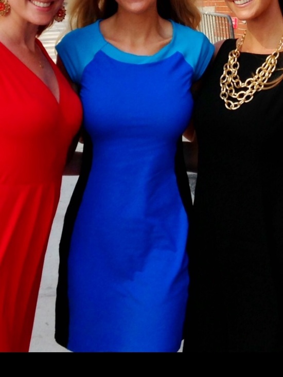 Susana Monaco Dresses & Skirts - Susana Monaco Black & Bright Blue Colorblock Dress